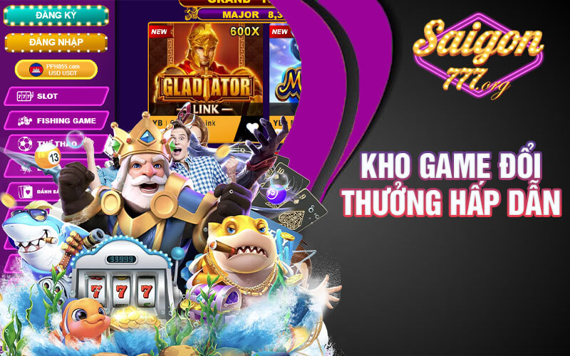 Các loại game có sẵn trên Saigon777